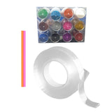 Maxbell Double Sided Tape Clear 3cm Width DIY for Relax Birthday Gift Party 500cm