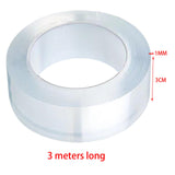 Maxbell High Sticky Width 3cm Clear Nano Tapes Waterproof Non Marking for DIY Craft 3cm 300cm