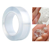 Maxbell High Sticky Width 3cm Clear Nano Tapes Waterproof Non Marking for DIY Craft 3cm 300cm