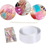 Maxbell Blow Bubbles Balloons Nano Double Sided Tape Creative Two Sided Adhesive 2mmx5cmx5m