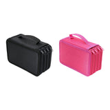 Maxbell Pencil Case Pen Bag Storage 72 Slots with Zipper for Adults Stationery Black