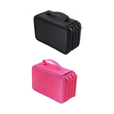 Maxbell Pencil Case Pen Bag Storage 72 Slots with Zipper for Adults Stationery Black