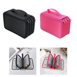 Maxbell Pencil Case Pen Bag Storage 72 Slots with Zipper for Adults Stationery Black