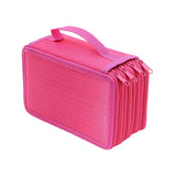 Maxbell Pencil Case Pen Bag Storage 72 Slots with Zipper for Adults Stationery Red