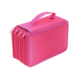 Maxbell Pencil Case Pen Bag Storage 72 Slots with Zipper for Adults Stationery Red
