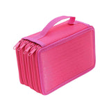 Maxbell Pencil Case Pen Bag Storage 72 Slots with Zipper for Adults Stationery Red