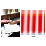 Maxbell 20x Erasable Pen Refills Fine Point 0.5mm Portable for Marking Office Home