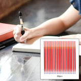 Maxbell 20x Erasable Pen Refills Fine Point 0.5mm Portable for Marking Office Home