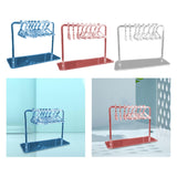 Maxbell Cute Earring Display Stand Mini Coat Hanger Rack Decor for Desktop Showcase Blue