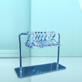 Maxbell Cute Earring Display Stand Mini Coat Hanger Rack Decor for Desktop Showcase Blue
