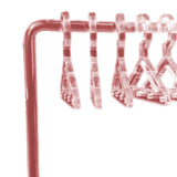 Maxbell Cute Earring Display Stand Mini Coat Hanger Rack Decor for Desktop Showcase Pink