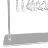 Maxbell Cute Earring Display Stand Mini Coat Hanger Rack Decor for Desktop Showcase Clear