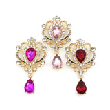 Maxbell 10Pcs Alloy Rhinestone Buttons Flat Back for Wedding Cardmaking Scrapbook
