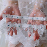 Maxbell 2x Wedding Garters Stretch with Rhinestones Leg Rings for Girls Women Bride White