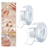 Maxbell Acrylic Bubble Blowing Double Sided Tape Transparent Color Interesting 15mmx1mx2mm