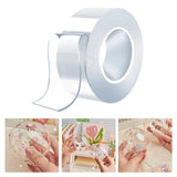 Maxbell Acrylic Bubble Blowing Double Sided Tape Transparent Color Interesting 24mmx1mx2mm