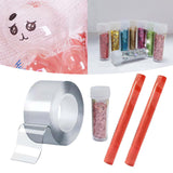 Maxbell Blow Bubbles Double Sided Tape Relaxing Traceless Tapes Strips DIY Crafts 1mmx3cmx1meter