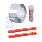 Maxbell Blow Bubbles Double Sided Tape Relaxing Traceless Tapes Strips DIY Crafts 1mmx5cmx3meters