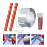 Maxbell Blow Bubbles Double Sided Tape Relaxing Traceless Tapes Strips DIY Crafts 1mmx5cmx3meters