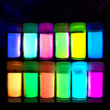 Maxbell Glow in The Dark Pigment Set Luminous Powder for Night Club Graffiti Slime