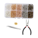 Maxbell 1125x Earring Making Set DIY Open Jump Rings, Earring Hooks Repair with Tools