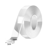 Maxbell Double Sided Width 3cm Clear Nano Tapes for Blowing Bubble Pinch Toy Making