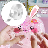 Maxbell Double Sided Width 3cm Clear Nano Tapes for Blowing Bubble Pinch Toy Making