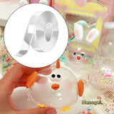 Maxbell Double Sided Width 3cm Clear Nano Tapes for Blowing Bubble Pinch Toy Making