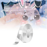 Maxbell Double Sided Width 3cm Clear Nano Tapes for Blowing Bubble Pinch Toy Making