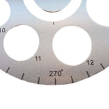 Maxbell Cutting Ruler 6cm Metal Sewing Leather Woodworking Tools for Leather Cutting