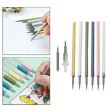 Maxbell 6x Paper Craft Knife Pen Refill for Precision Paper Cutting Card Making