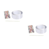Maxbell Clear Double Sided Tape Reusable for Blowing Bubble Picture Decoration 300cm