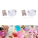Maxbell Clear Double Sided Tape Reusable for Blowing Bubble Picture Decoration 300cm