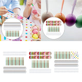 Maxbell 50 Pieces White Easter Eggs Decorating Set with Ribbon Paintable for Holiday White