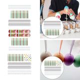 Maxbell 50 Pieces White Easter Eggs Decorating Set with Ribbon Paintable for Holiday White