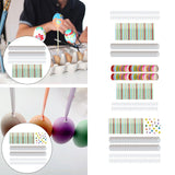 Maxbell 50 Pieces White Easter Eggs Decorating Set with Ribbon Paintable for Holiday White