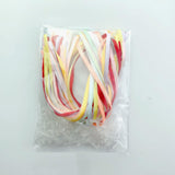 Maxbell 50 Pieces White Easter Eggs Decorating Set with Ribbon Paintable for Holiday White