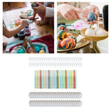 Maxbell 50 Pieces White Easter Eggs Decorating Set with Ribbon Paintable for Holiday White