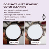 Maxbell Jewelry Cleaner Solution W/Cloth Jewelry Cleaning Kit for Earring Shiny