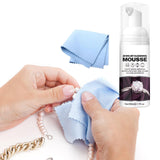 Maxbell Jewelry Cleaner Solution W/Cloth Jewelry Cleaning Kit for Earring Shiny