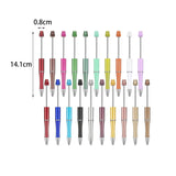 Maxbell 20Pcs Bead Pen Printable DIY Beaded Pen for Stationery School Kids Gifts