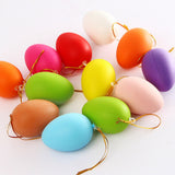 Maxbell 20 Pieces White Easter Eggs Painting Fake Easter Eggs Drawing Paintable Toys Colorful