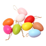 Maxbell 20 Pieces White Easter Eggs Painting Fake Easter Eggs Drawing Paintable Toys Colorful