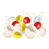 Maxbell 20 Pieces White Easter Eggs Painting Fake Easter Eggs Drawing Paintable Toys Double Sided