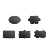 Maxbell Hanging Mini Chalkboard Sign Wooden Blackboard Tag Message Memo Board Flowers