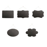 Maxbell Hanging Mini Chalkboard Sign Wooden Blackboard Tag Message Memo Board Flowers