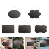 Maxbell Hanging Mini Chalkboard Sign Wooden Blackboard Tag Message Memo Board Flowers