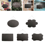 Maxbell Hanging Mini Chalkboard Sign Wooden Blackboard Tag Message Memo Board Flowers