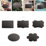Maxbell Hanging Mini Chalkboard Sign Wooden Blackboard Tag Message Memo Board Flowers