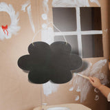 Maxbell Hanging Mini Chalkboard Sign Wooden Blackboard Tag Message Memo Board Flowers
